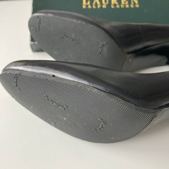 Ralph Lauren Zamora Leather Pump 3โ, Black, Size 6, Like New - Picture 5 of 6